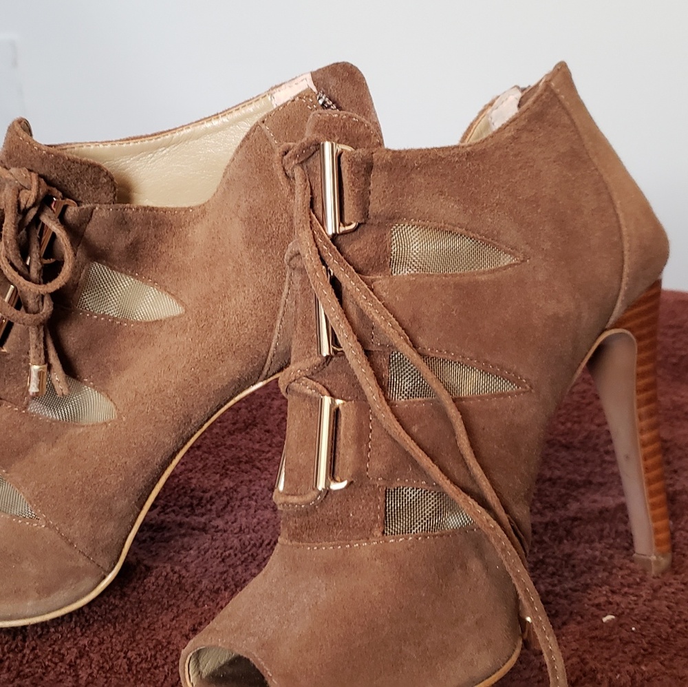 Brown open toe